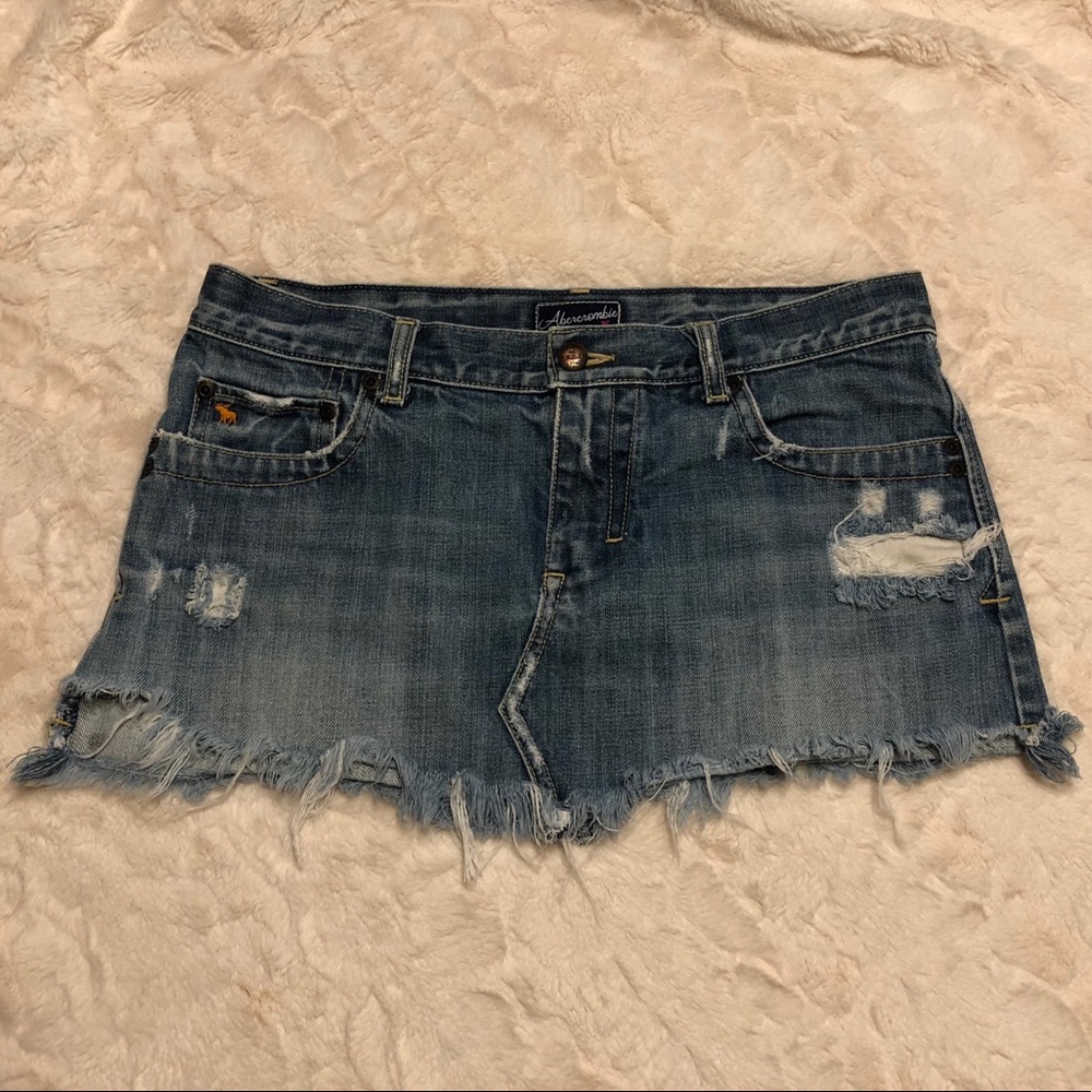 ✨HP✨Abercrombie & Fitch Vintage Jean Mini Skirt